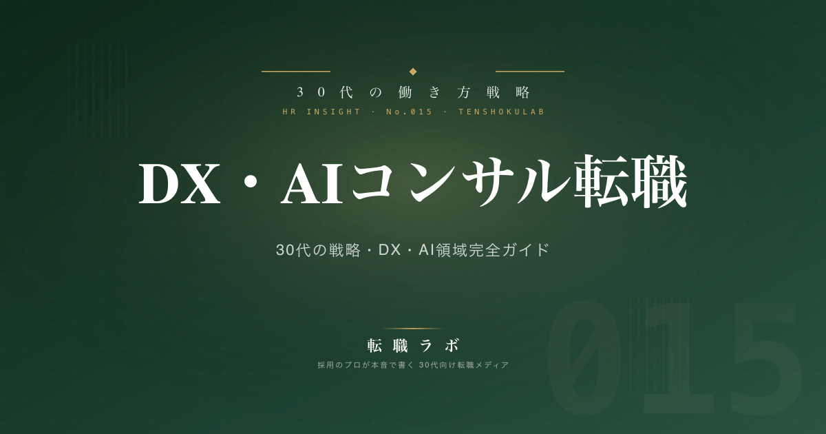 DX・AIコンサル転職 - アイキャッチ